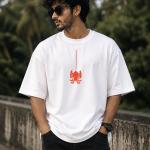 Dhirra Spider-Man Oversized T-Shirt for Men | Marvel Superhero Spiderman Graphic Printed Premium Cotton Oversized Tshirt