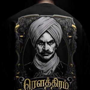 Bharathiyar - Rowthiram Pazhagu - Oversized Tshirt