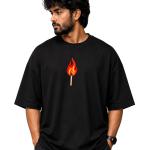 Dhirra Men's Oversized Graphic Printed Motivation Quote T-Shirt | 100% Cotton Round Neck Half Sleeve T Shirt | Until It's Done Tell None Motivational Design | Casual Streetwear Tshirt