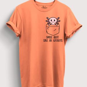 Smile Alot like an Axolotl - Light Orange