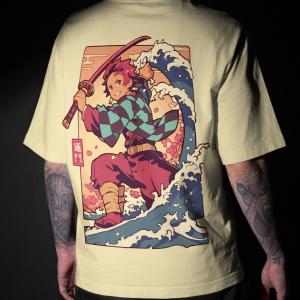 Tanjiro Kamado - Demon Slayer - Oversized T-shirt