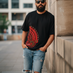 Dhirra - Theyyam T-Shirt | Kerala Tshirt | Theyyam Malayalam Fusion Graphic T Shirt Kerala Culture