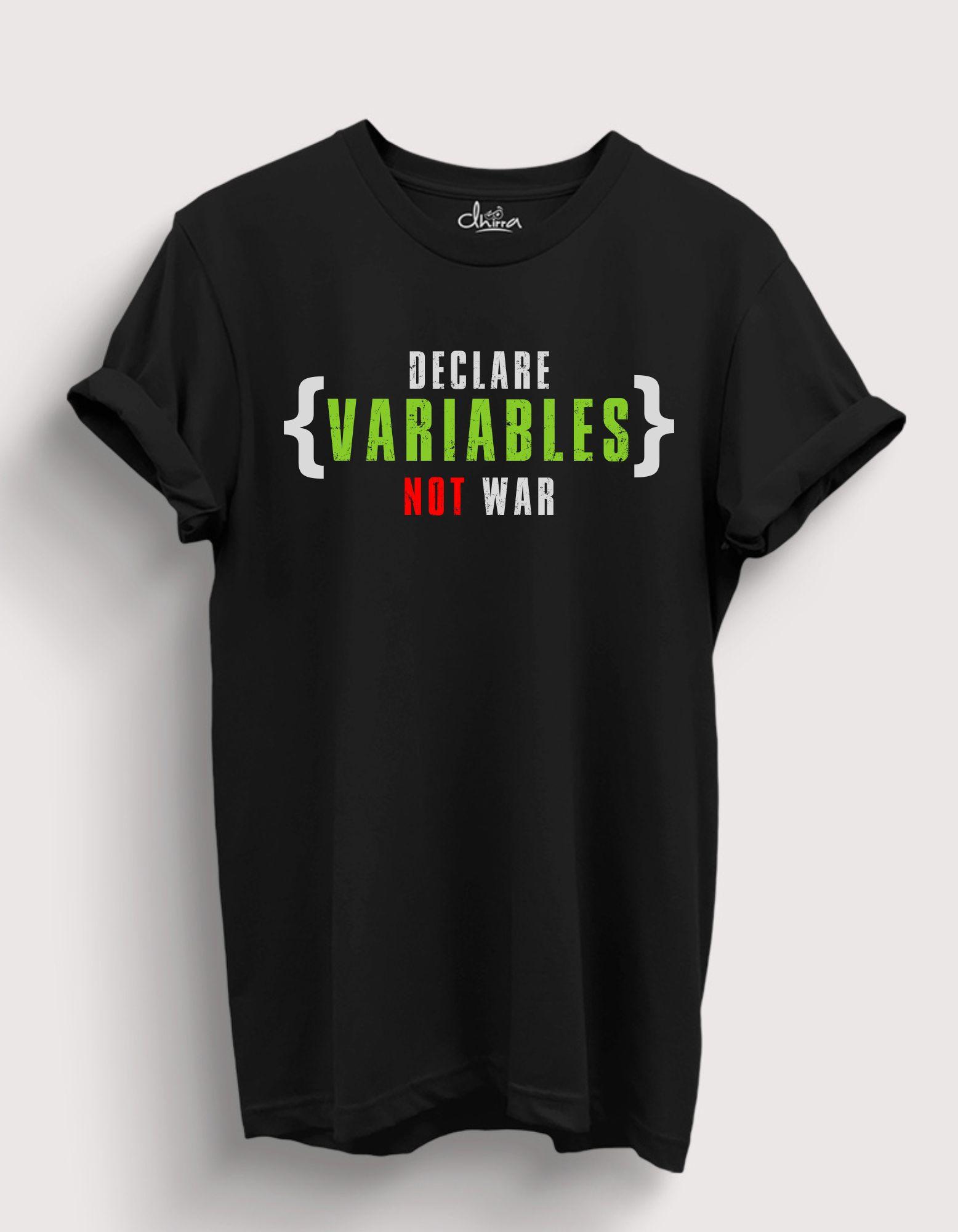 Declare Variables Not War