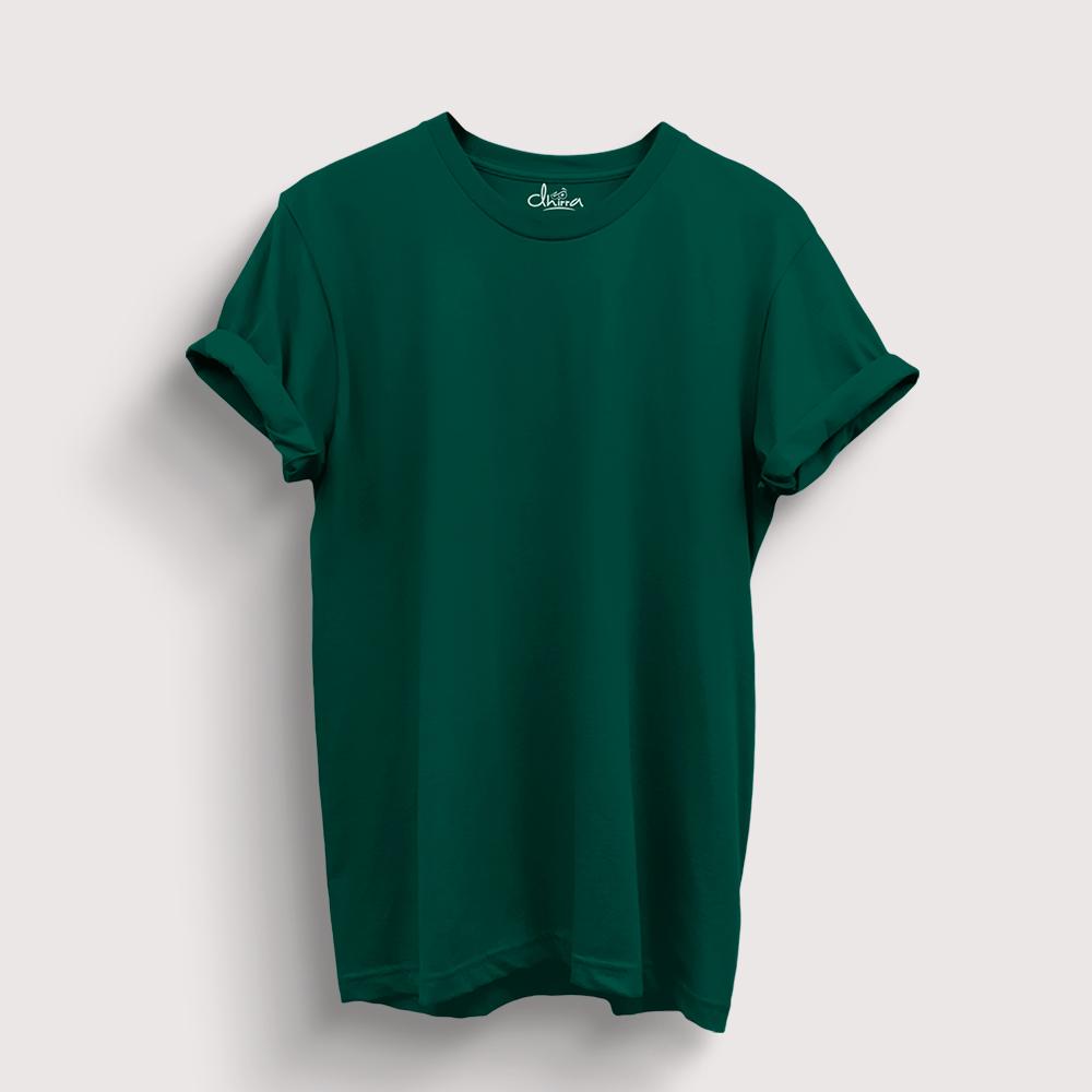 Solid Tshirt - Bottle Green