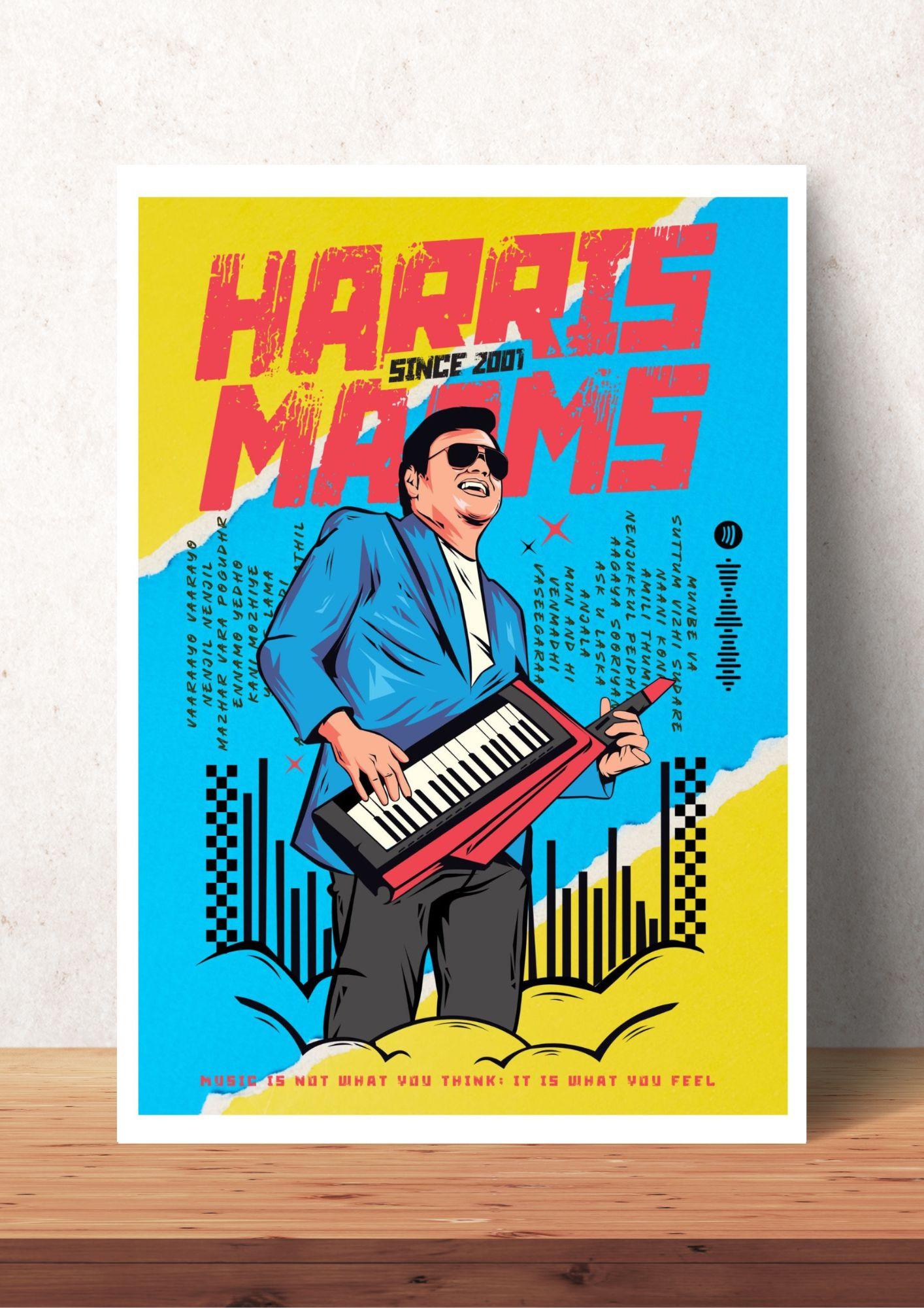 Harris Jayaraj - A3 Wall Poster