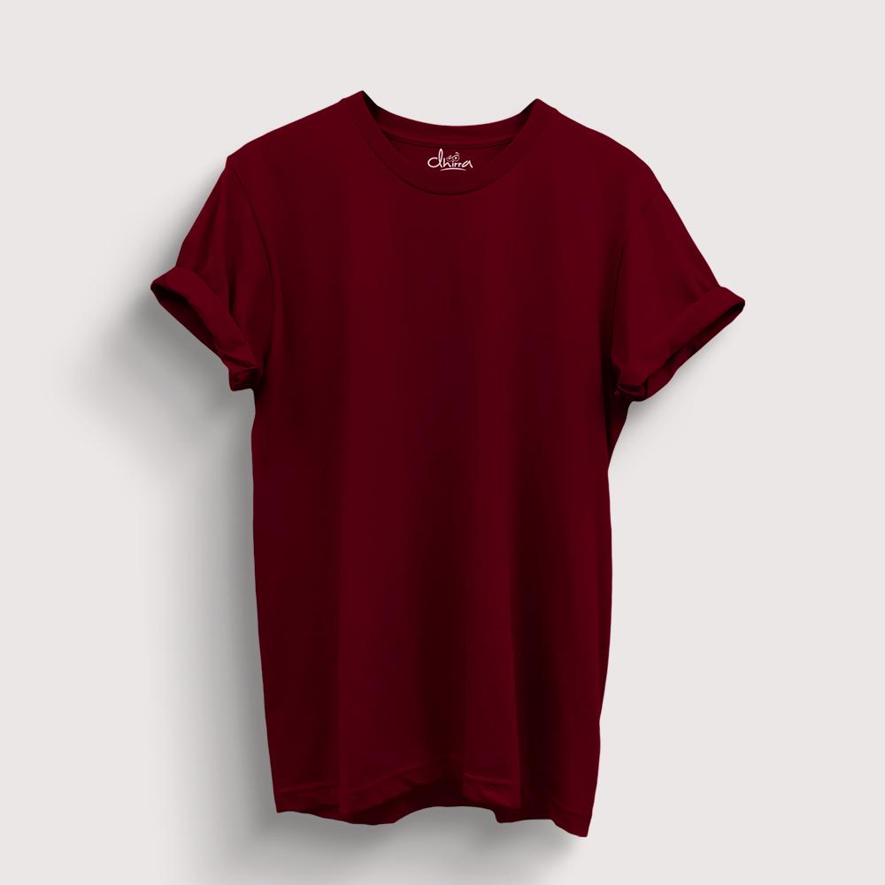 Solid Tshirt - Maroon