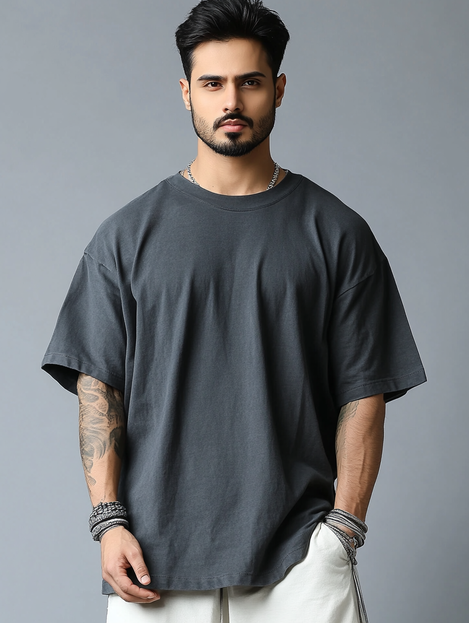 Oversized T-shirt - Charcoal