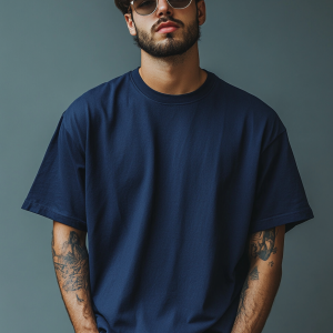 Oversized T-shirt - Navy