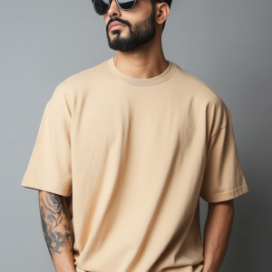 Oversized T-shirt - Taupe