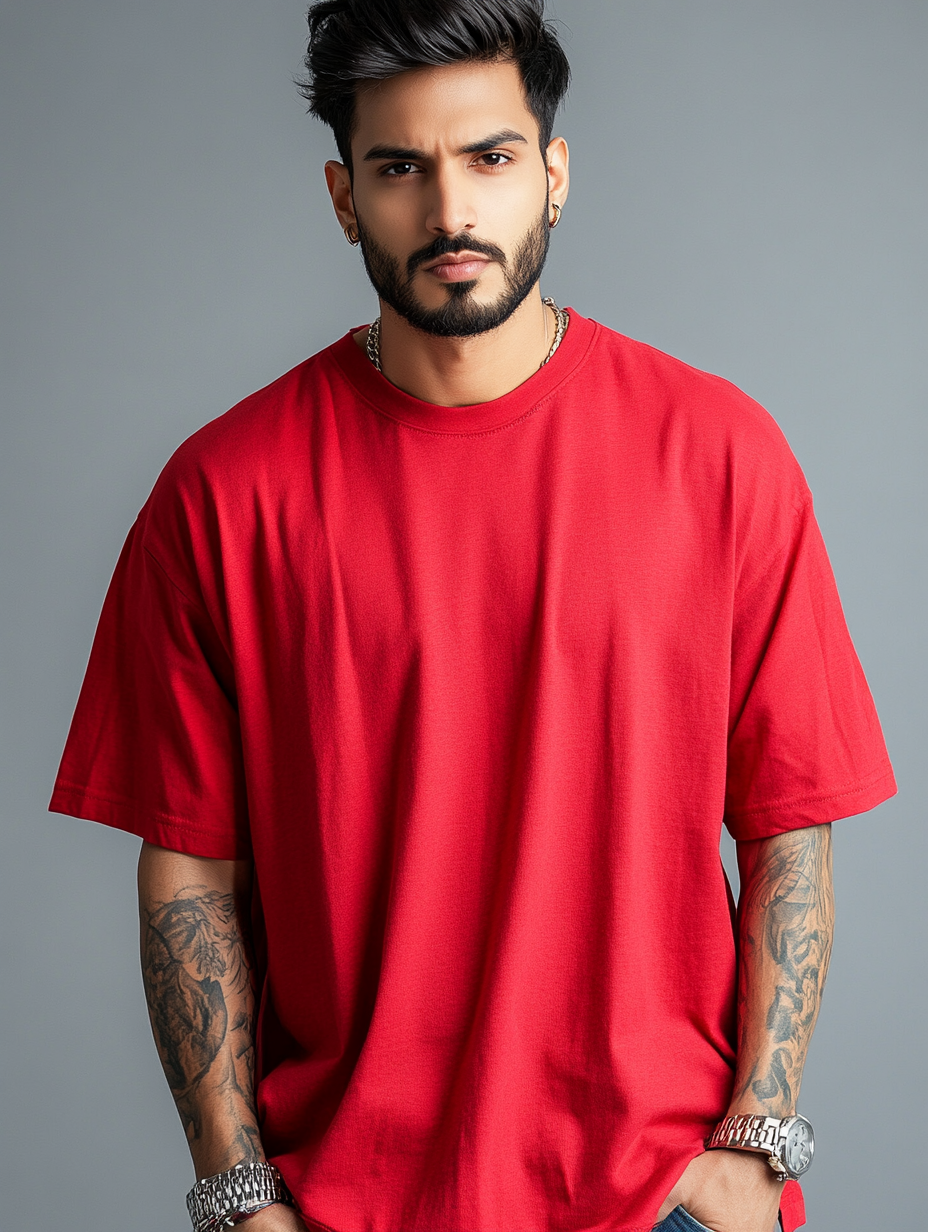Oversized T-shirt - Red