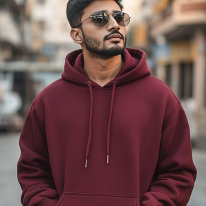 Solid Hoodie - Maroon