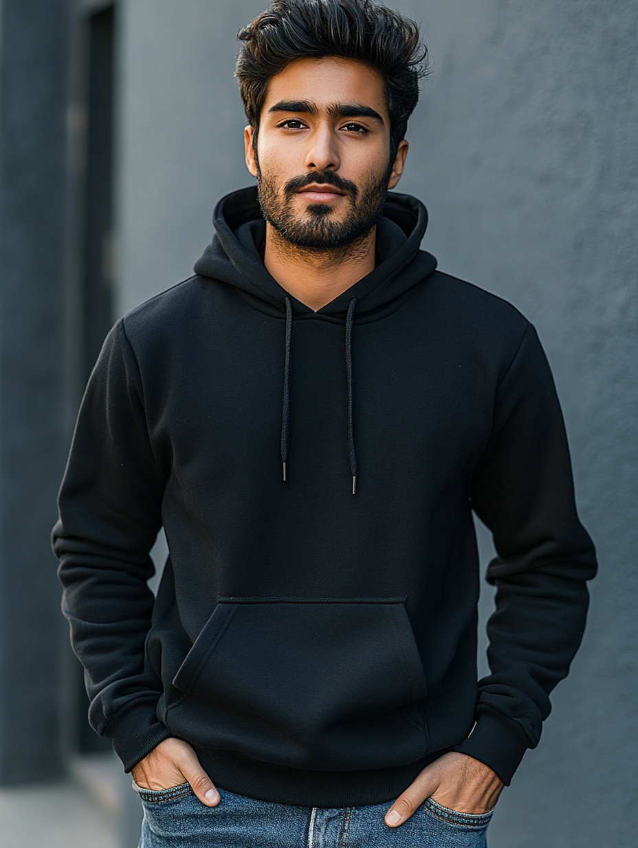 Solid Hoodie - Black