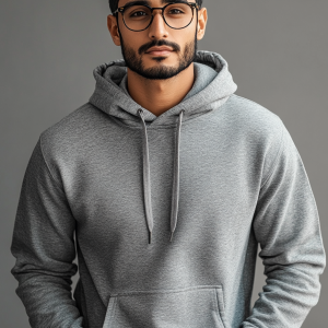 Solid Hoodie - Grey Htr